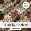 Classic Baroque Rose Damask Ornate Seamless Pattern Digital Print Fabric by the Metre UK Sewing Quilting Textile Design