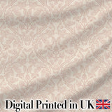 Soft Vintage Floral Vine Botanical Seamless Pattern Digital Print Fabric by the Metre UK Sewing Quilting Textile Design
