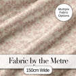 Ornate Rose Heart Vine Romantic Seamless Pattern Digital Print Fabric by the Metre UK Sewing Quilting Textile Design