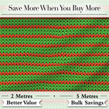 Cute Festive Knit Green Red White Nordic Textile Seamless Pattern Digital Print Fabric by the Metre UK Sewing Quilting Textile