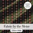 Cute Green Knitted Heart Nordic Minimal Festive Seamless Pattern Digital Print Fabric by the Metre UK Sewing Quilting Textile