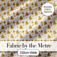 Gold Christmas Tree Heart Glitter Seamless Pattern Digital Print Fabric by the Metre UK Sewing Quilting Textile