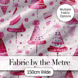 Cute Pink Party Hat Sweet Treat Festive Seamless Pattern Digital Print Fabric by the Metre UK Sewing Quilting Textile