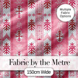 Scandinavian Pink Red Snowflake Nordic Seamless Pattern Digital Print Fabric by the Metre UK Sewing Quilting Textile