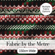 Festive Knitted Fair Isle Christmas Pattern Seamless Digital Print Fabric by the Metre UK Sewing Quilting Textile