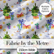 Cute Watercolor Snowman Christmas Tree Gifts Stars Seamless Pattern Digital Print Fabric by the Metre UK Sewing Quilting Textile