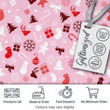 Cute Christmas  Snowman Reindeer Candy Seamless Pattern Digital Print Fabric by the Metre UK Sewing Quilting Textile