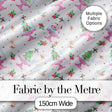 Watercolor Christmas Snow Globe Tree Holiday Seamless Pattern Digital Print Fabric by the Metre UK Sewing Quilting Textile