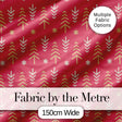 Minimal Scandinavian Christmas Tree Arrow Seamless Pattern Digital Print Fabric by the Metre UK Sewing Quilting Textile