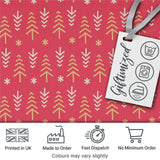 Minimal Scandinavian Christmas Tree Arrow Seamless Pattern Digital Print Fabric by the Metre UK Sewing Quilting Textile