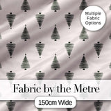 Minimal Line Christmas Trees Modern Scandinavian Seamless Pattern  Digital Print Fabric by the Metre UK Sewing Quilting Textile