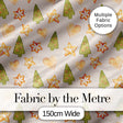 Watercolor Christmas Cookies Stars Hearts Trees Festive Seamless Pattern Digital Print Fabric by the Metre UK Sewing Quilting Textile