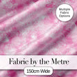 Soft Pink Winter Snowflakes Dreamy Glow Seamless Pattern Digital Print Fabric by the Metre UK Sewing Quilting Textile