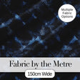 Dark Blue Pixel Texture Abstract Seamless Pattern Digital Print Fabric by the Metre UK Sewing Quilting Textile