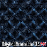 Dark Blue Pixel Texture Abstract Seamless Pattern Digital Print Fabric by the Metre UK Sewing Quilting Textile