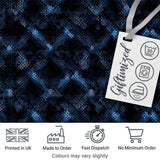 Dark Blue Pixel Texture Abstract Seamless Pattern Digital Print Fabric by the Metre UK Sewing Quilting Textile