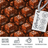 Rustic Brown Stone Cube Texture Abstract Seamless Pattern Digital Print Fabric by the Metre UK Sewing Quilting Textile