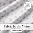Soft Pink Watercolor Roses Floral Elegant Seamless Pattern Digital Print Fabric by the Metre UK Sewing Quilting Textile