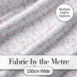 Soft Pink Tiny Floral Sprigs Vintage Ditsy Seamless Pattern Digital Print Fabric by the Metre UK Sewing Quilting Textile