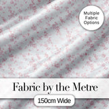 Soft Pink Tiny Floral Sprigs Vintage Ditsy Seamless Pattern Digital Print Fabric by the Metre UK Sewing Quilting Textile