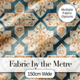 Soft Pastel Ornamental Tile Vintage Style Seamless Pattern Digital Print Fabric by the Metre UK Sewing Quilting Textile