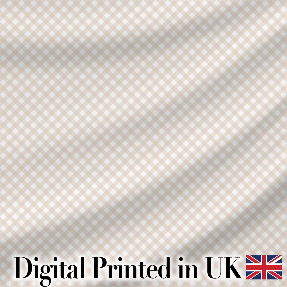 Light Neutral Diamond Check Subtle Seamless Pattern Digital Print Fabric by the Metre UK Sewing Quilting Textile