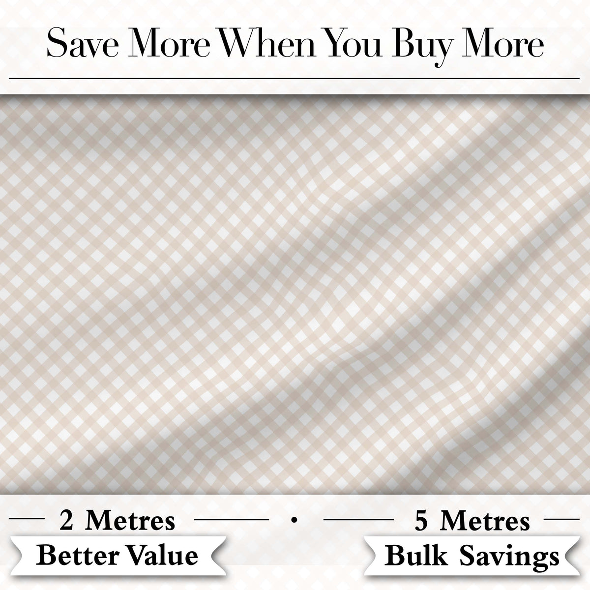Light Neutral Diamond Check Subtle Seamless Pattern Digital Print Fabric by the Metre UK Sewing Quilting Textile