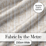 Rustic Whitewashed Wooden Plank Texture Seamless Pattern Digital Print Fabric by the Metre UK Sewing Quilting Textile