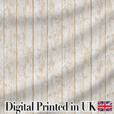 Rustic Whitewashed Wooden Plank Texture Seamless Pattern Digital Print Fabric by the Metre UK Sewing Quilting Textile