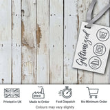 Weathered White Wooden Plank Rustic Farmhouse Seamless Pattern Digital Print Fabric by the Metre UK Sewing Quilting Textile
