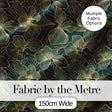 Soft Mint Green Floral Pattern with Delicate Beige Botanical Elements Seamless Digital Print Fabric by the Metre UK Sewing Quilting Textile