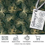Soft Mint Green Floral Pattern with Delicate Beige Botanical Elements Seamless Digital Print Fabric by the Metre UK Sewing Quilting Textile
