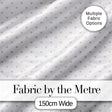 Cute Small Heart Polka Dot Pattern with Soft Neutral Background Seamless Design Digital Print Fabric by the Metre UK Sewing Quilting Textile