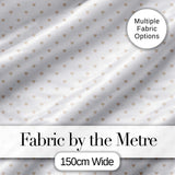 Cute Small Heart Polka Dot Pattern with Soft Neutral Background Seamless Design Digital Print Fabric by the Metre UK Sewing Quilting Textile