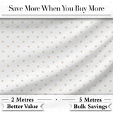 Cute Small Heart Polka Dot Pattern with Soft Neutral Background Seamless Design Digital Print Fabric by the Metre UK Sewing Quilting Textile
