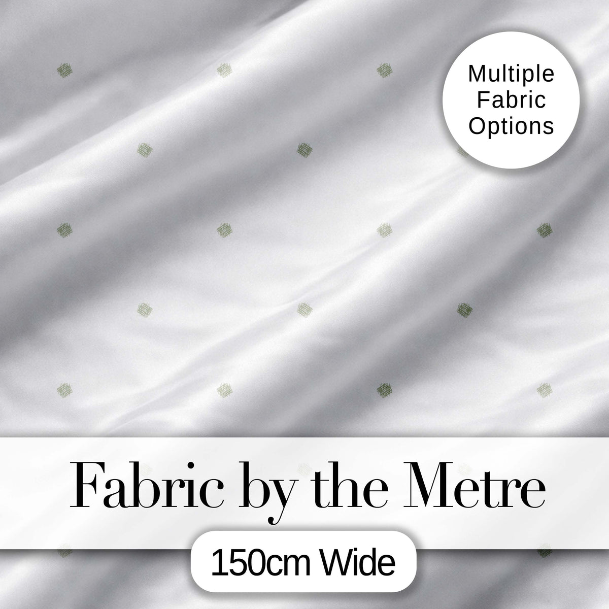 Simple Small Polka Dot Pattern in Soft Sage Green on Neutral Background  Design Digital Print Fabric by the Metre UK Sewing Quilting Textile