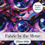 Colorful Geometric Eye Mosaic Seamless Pattern Modern Abstract Artistic Design Digital Print Fabric by the Metre UK Sewing Quilting Textile