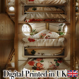 Luxury Capsule Bed Pods with Floral Bedding and Soft Lighting Design Digital Print Fabric by the Metre UK Sewing Quilting Textile