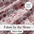 Warm Blush Pink Floral Bouquet Seamless Pattern with Roses Peonies and Daisies Digital Print Fabric by the Metre UK Sewing Quilting Textile