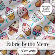 Cute Ice Cream Cones Popsicles and Sweet Treats Seamless Pattern Digital Print Fabric by the Metre UK Sewing Quilting Textile