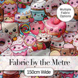 Cute Cartoon Cakes Donuts and Milkshakes with Pastel Colors Seamless Pattern Digital Print Fabric by the Metre UK Sewing Quilting Textile