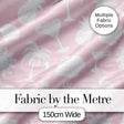 Tropical Beach  Soft Pastel Palm Pineapple Cocktail Shell Seamless Pattern Digital Print Fabric by the Metre UK Sewing Quilting Textile