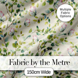 Elegant Watercolor Butterflies and Green Leaves on Soft Cream  Seamless Pattern Digital Print Fabric by the Metre UK Sewing Quilting Textile