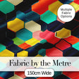 Abstract Multicolor Hexagon Honeycomb Seamless Pattern Digital Print Fabric by the Metre UK Sewing Quilting Textile