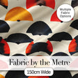 Abstract Japanese Folding Fan Minimal Seamless Pattern Digital Print Fabric by the Metre UK Sewing Quilting Textile
