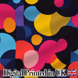 Abstract Colorful Organic Shapes Modern Seamless Pattern Digital Print Fabric by the Metre UK Sewing Quilting Textile
