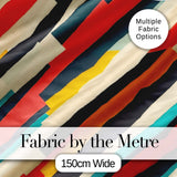 Abstract Angled Color Block Stripes Contemporary Seamless Pattern Digital Print Fabric by the Metre UK Sewing Quilting Textile