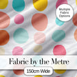Abstract Pastel Polka Dot Soft Colorful Minimal Seamless Pattern Digital Print Fabric by the Metre UK Sewing Quilting Textile