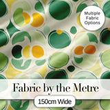 Soft Green Organic Shapes Abstract Botanical Seamless Pattern Digital Print Fabric by the Metre UK Sewing Quilting Textile