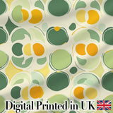 Soft Green Organic Shapes Abstract Botanical Seamless Pattern Digital Print Fabric by the Metre UK Sewing Quilting Textile